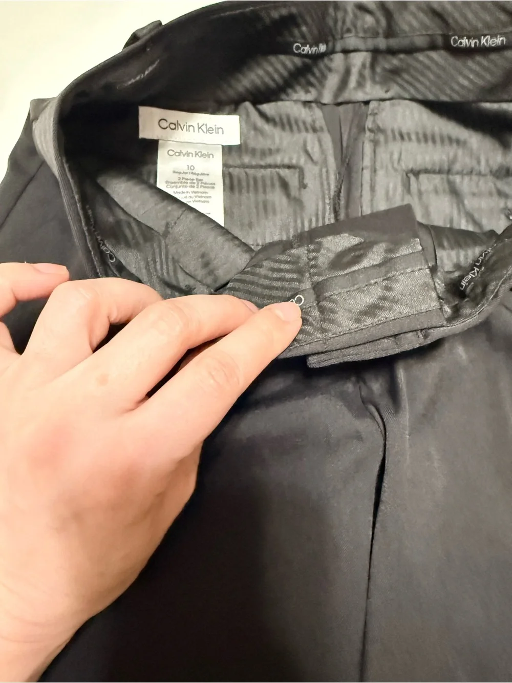 Classic Boy’s Calvin Klein Black Suit Jacket and Trousers